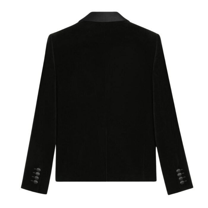CELINE SHORT TUX JACKET IN COTTON VELVET