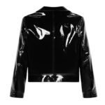 CELINE STRAIGHT BLOUSON JACKET IN PATENT LAMBSKIN LEATHER