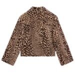 CELINE EGG SHAPED PEACOAT IN FUR EFFECT WOOL