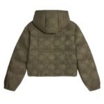 CELINE CROPPED TRIOMPHE DOWN JACKET IN LIGHTWEIGHT NYLON