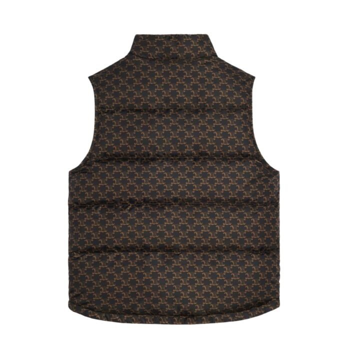CELINE QUILTED VEST IN MONOGRAM NYLON