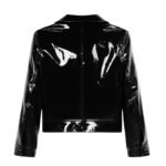 CELINE STRAIGHT BLOUSON JACKET IN PATENT LAMBSKIN LEATHER