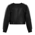 CELINE EMBROIDERED BLOUSON JACKET IN SOFT LAMBSKIN