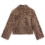 CELINE EGG SHAPED PEACOAT IN FUR EFFECT WOOL