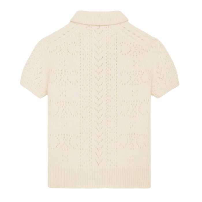 CELINE CARDIGAN IN POINTELLE CASHMERE