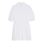 CELINE BABYDOLL MINI DRESS IN STRIPED COTTON VOILE