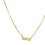 CELINE LINE NECKLACE IN YELLOW GOLD AND DIAMONDS