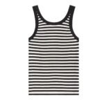 CELINE MARINIÈRE TANK TOP IN RIBBED COTTON JERSEY
