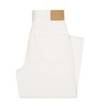 CELINE KITTY JEANS IN OPTIC WHITE WASH DENIM