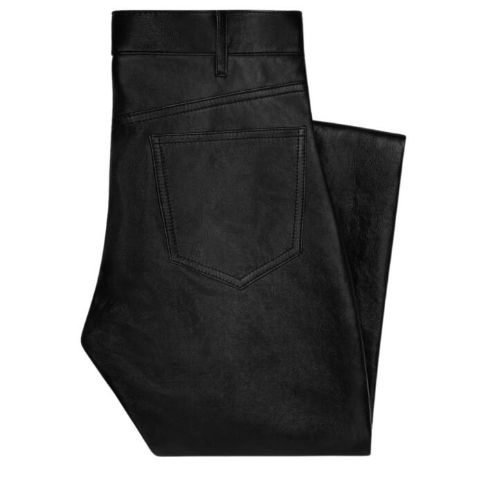 CELINE FRANÇOISE JEANS IN SOFT LAMBSKIN BLACK