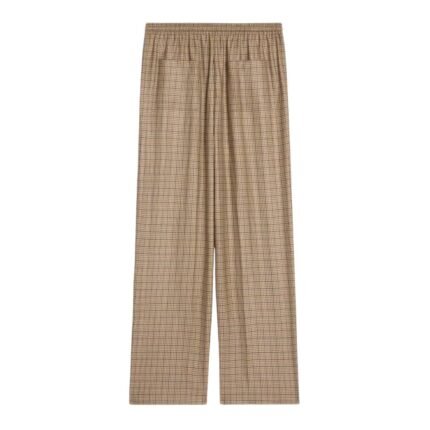 CELINE JOGGING PANTS IN CHECKED CASHMERE