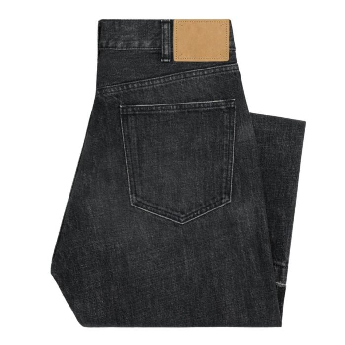 CELINE WESLEY JEANS IN BLACK ICE RINSE WASH DENIM