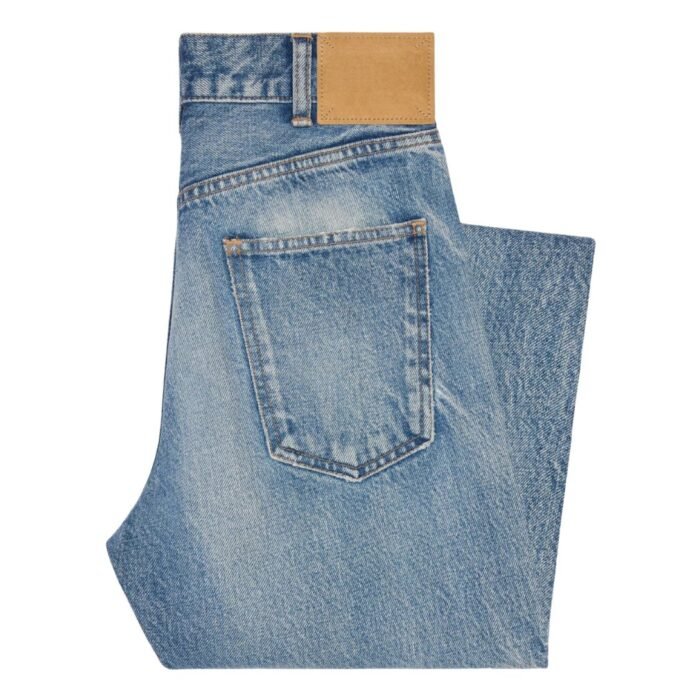 CELINE DYLAN FLARED JEANS IN UNION WASH DENIM