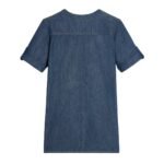 CELINE MINI DRESS IN DARK OCEAN WASH DENIM