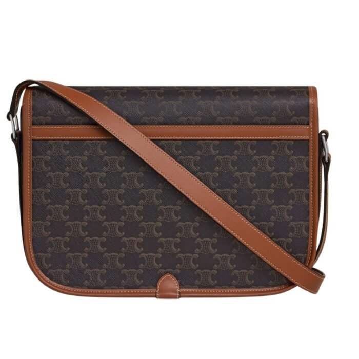 CELINE MESSENGER FOLCO IN TRIOMPHE CANVAS WITH CELINE PRINT