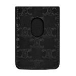 CELINE MAGNET CARD HOLDER IN CALFSKIN WITH TRIOMPHE EMBOSSED