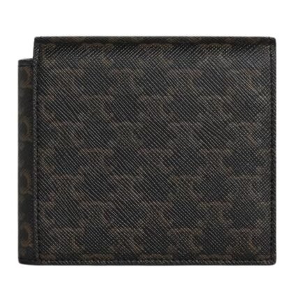 CELINE FLAP ORIGAMI WALLET IN TRIOMPHE CANVAS AND LAMBSKIN