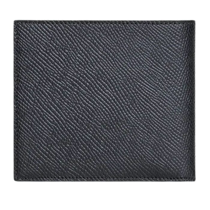 CELINE BI FOLD WALLET WITH COIN COMPARTMENT IN GRAINED CALFSKIN