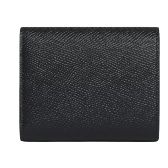 CELINE SMALL TRIFOLD WALLET IN GRAINED CALFSKIN BLACK