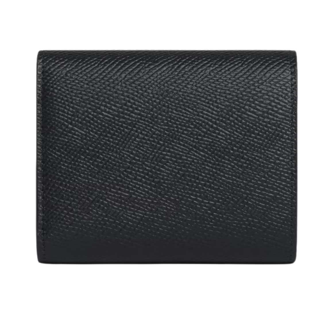 2 CELINE SMALL TRIFOLD WALLET IN GRAINED CALFSKIN BLACK