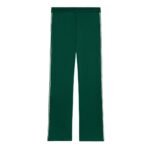CELINE TRACKSUIT PANTS IN DOUBLE FACE JERSEY VERT BOUTEILLE-OFF WHITE