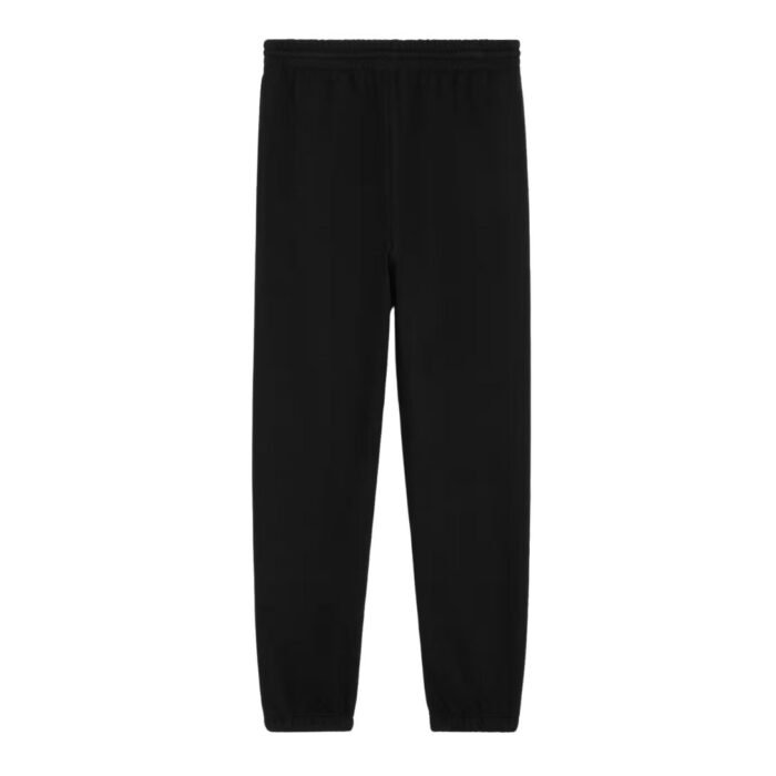 CELINE TRIOMPHE LOOSE TRACK PANTS IN COTTON AND CASHMERE BLACK-WHITE