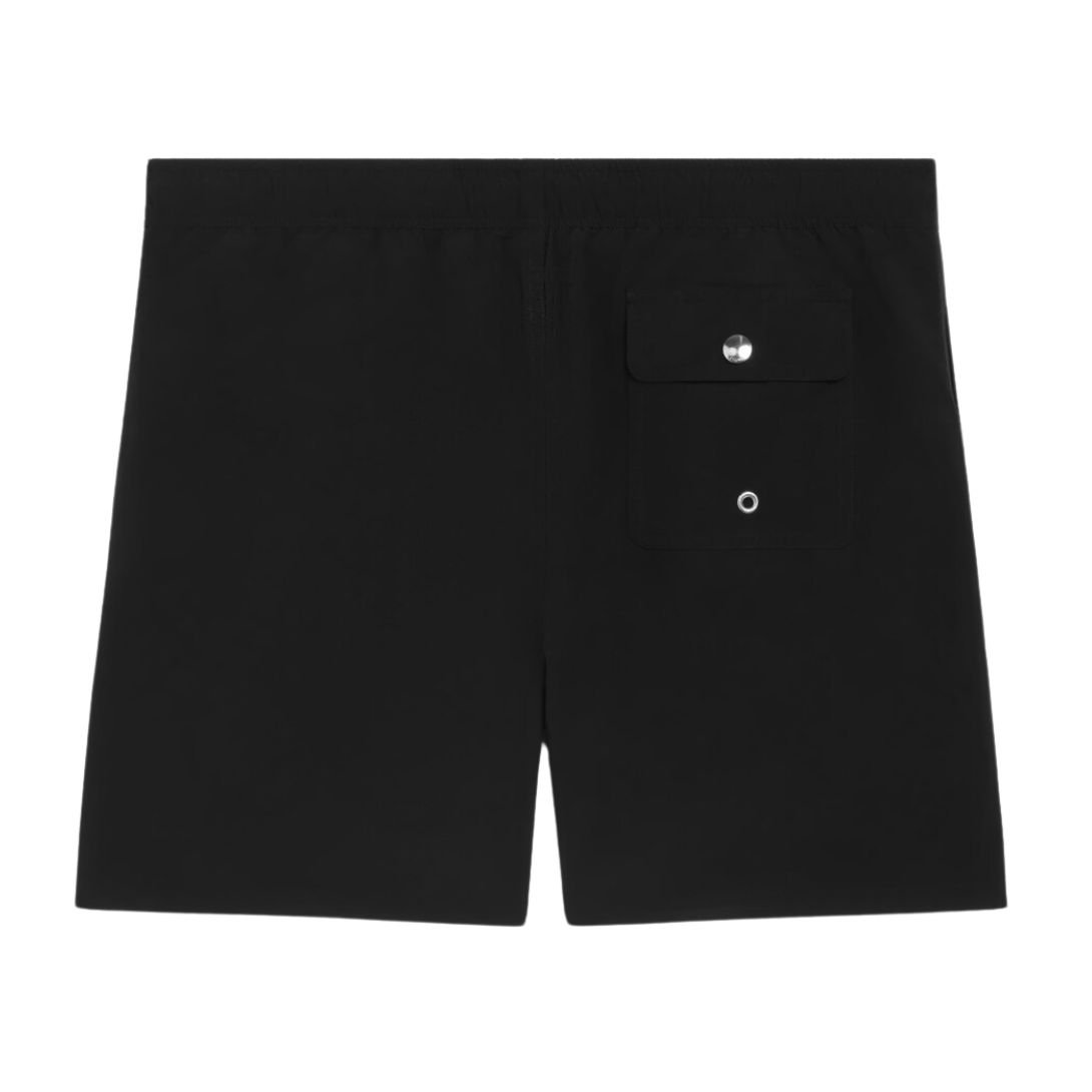 2 CELINE TRIOMPHE SWIM SHORTS IN NYLON BLACK