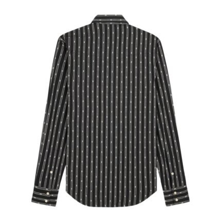CELINE WESTERN SHIRT IN TRIOMPHE STRIPED COTTON