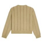 CELINE CARDIGAN JACKET IN BRUSHED MOHAIR LIGHT CAMEL