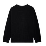 CELINE OVERSIZED SWEATER IN RIBBED WOOL BLACK