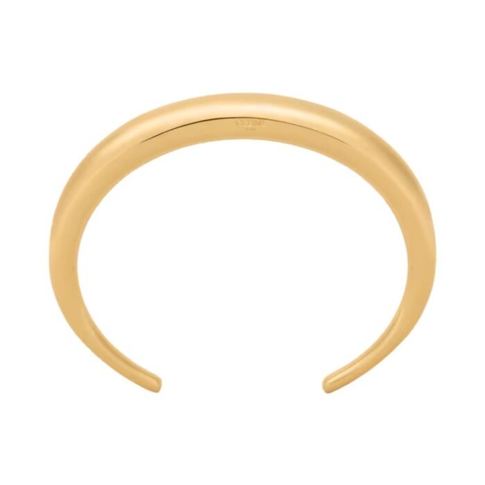 CELINE FORMES ABSTRAITES CUFF IN BRASS WITH GOLD FINISH