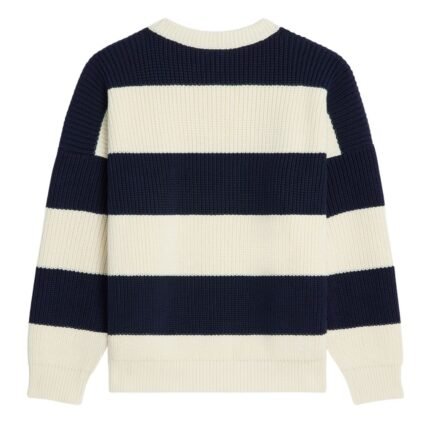 CELINE OVERSIZED SWEATER IN STRIPED COTTON