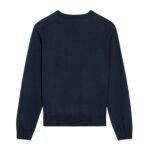 CELINE TRIOMPHE CREW NECK SWEATER IN WOOL NAVY