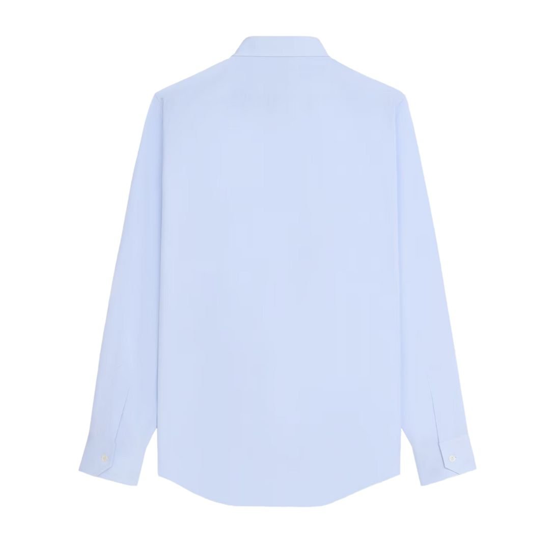 2 CELINE LOOSE SHIRT IN COTTON POPLIN CIEL