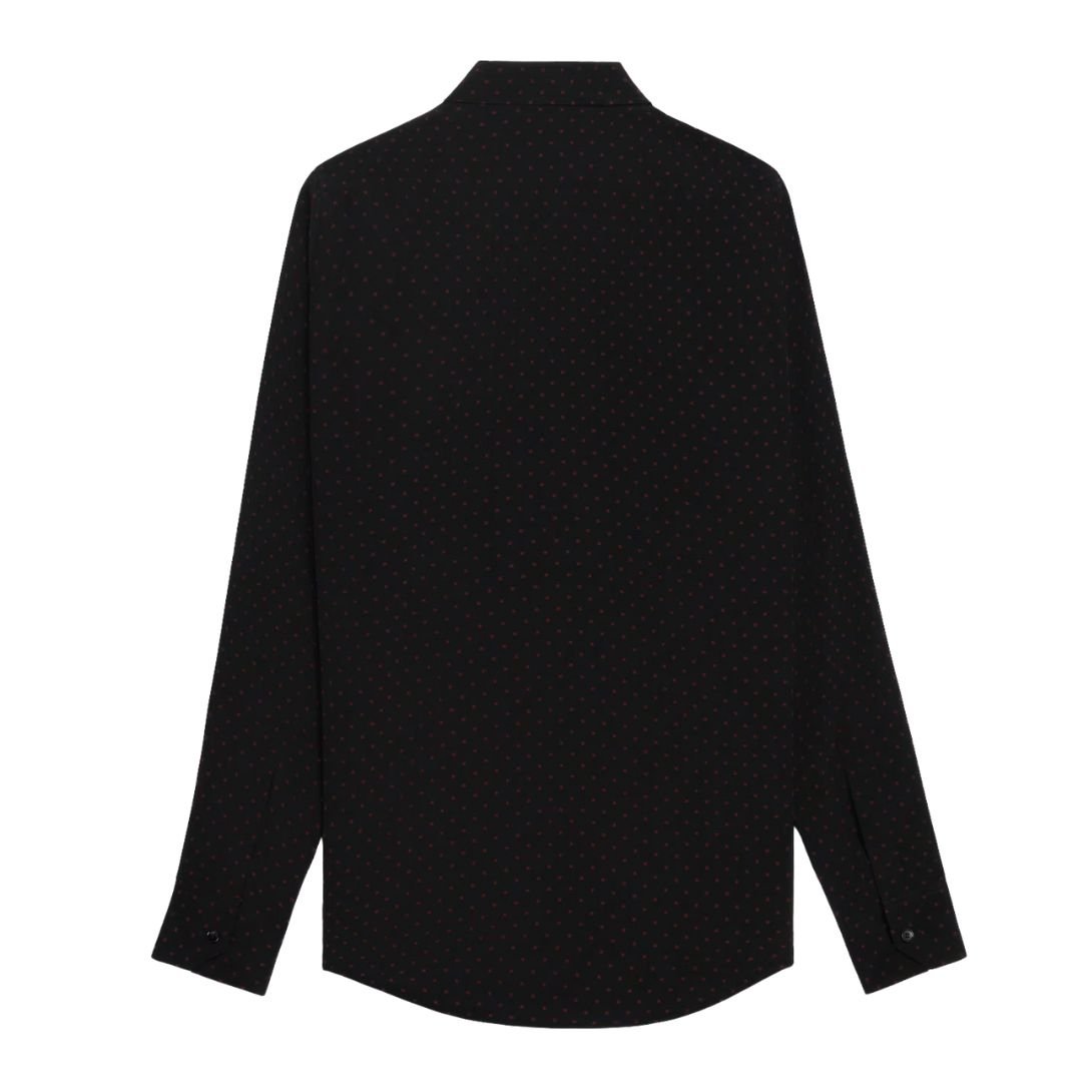2 CELINE LOOSE SHIRT IN PRINTED CRÊPE DE CHINE