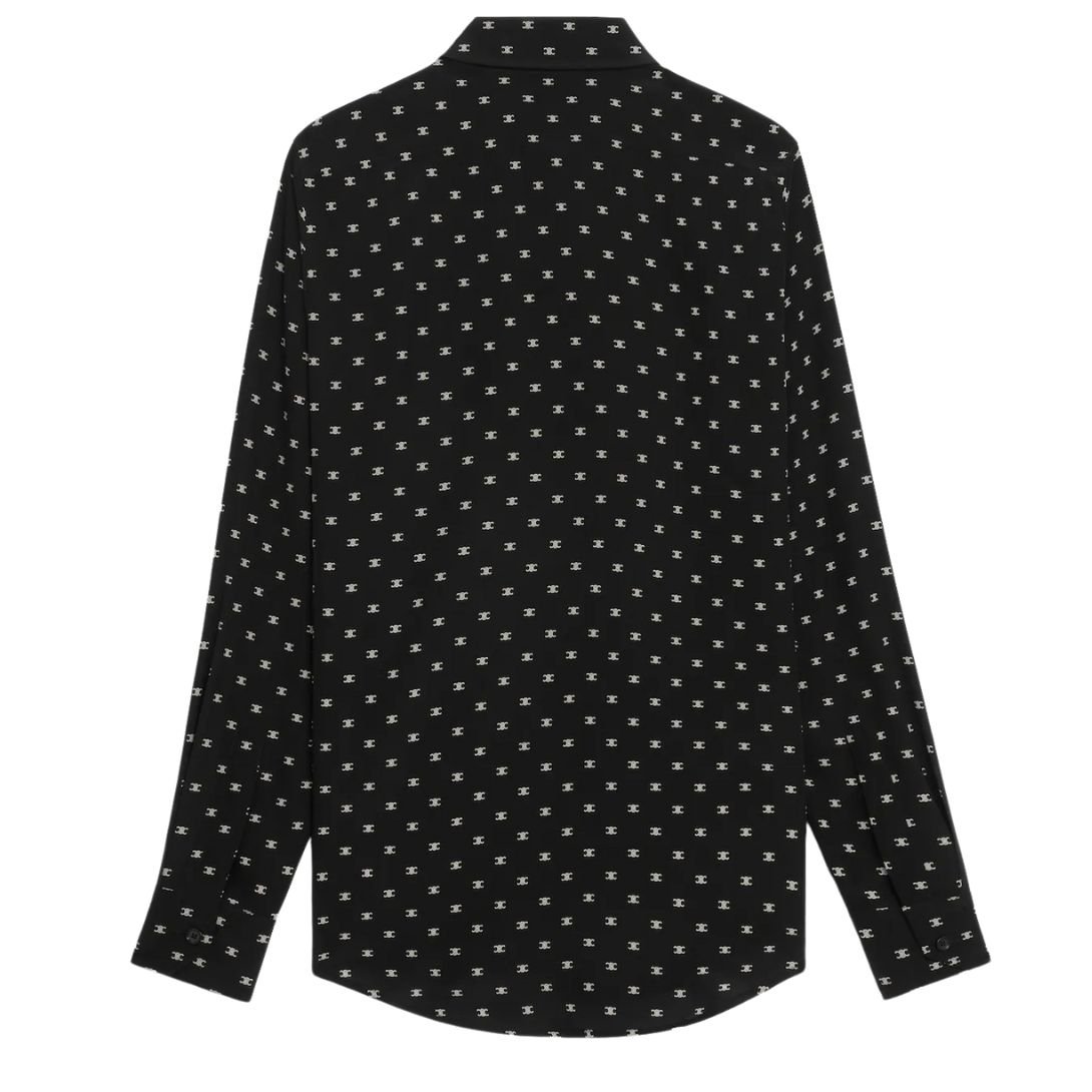 2 CELINE LOOSE SHIRT IN PRINTED VISCOSE