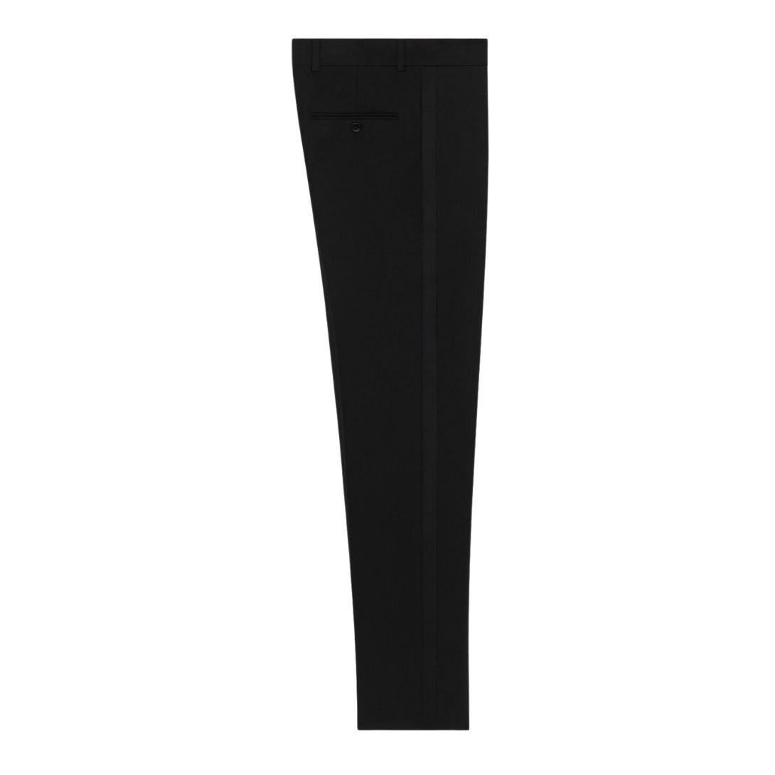 2 CELINE CLASSIC PANTS IN GRAIN DE POUDRE