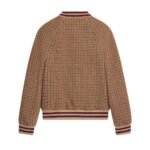 CELINE TRIOMPHE TEDDY JACKET IN HOUNDSTOOTH WOOL