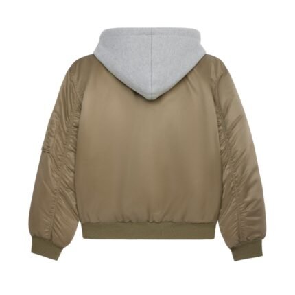 CELINE HOODED BOMBER JACKET IN NYLON TWILL
