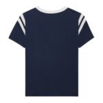 CELINE TRIOMPHE REGULAR T SHIRT IN COTTON JERSEY DEEP NAVY-WHITE