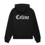 CELINE ZIPPED HOODIE IN COTTON FLEECE