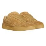 CELINE HUNTINGTON LOW LACE UP SNEAKER IN SUEDE CALFSKIN AND MESH