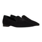 CELINE TRIOMPHE SLIPPERS IN SUEDE CALFSKIN