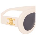 CELINE TRIOMPHE SKATE 01 SUNGLASSES IN ACETATE IVORY