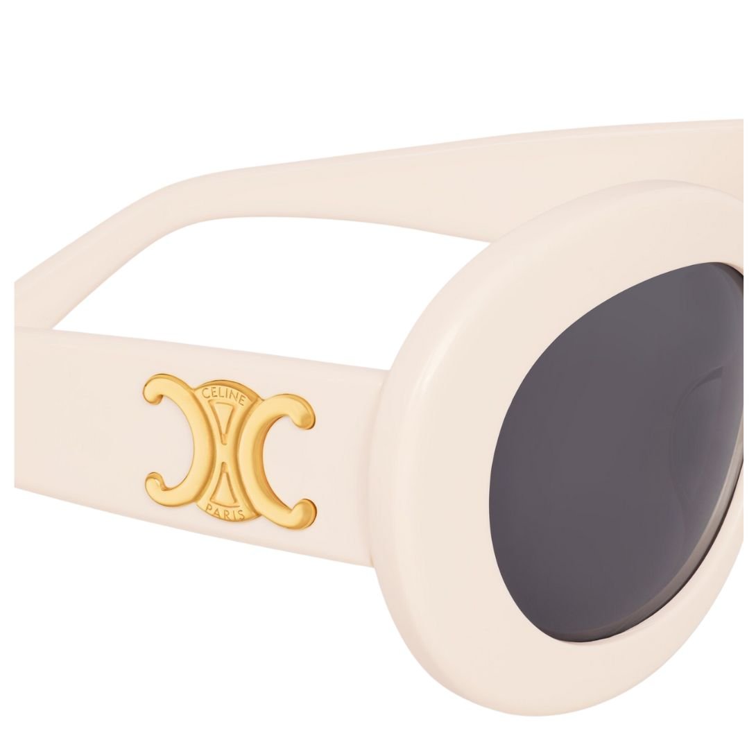 2 CELINE TRIOMPHE SKATE 01 SUNGLASSES IN ACETATE IVORY