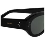 CELINE BLACK FRAME 58 SUNGLASSES IN ACETATE BLACK