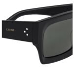 CELINE BLACK FRAME 53 SUNGLASSES IN ACETATE BLACK