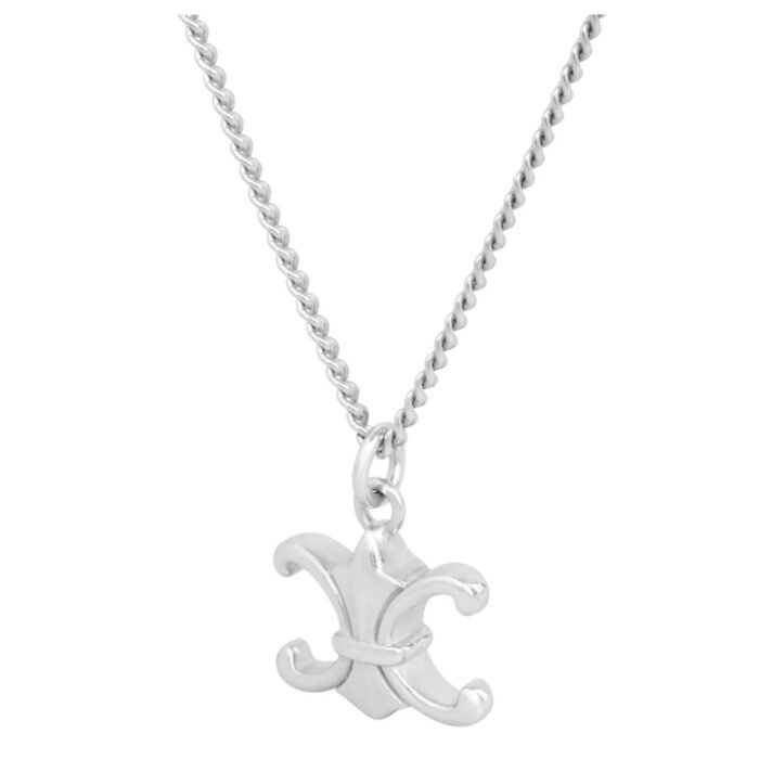 CELINE TRIOMPHE DE LYS NECKLACE IN STERLING SILVER