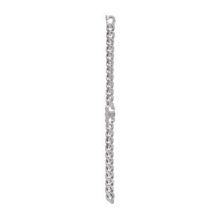 CELINE TRIOMPHE GOURMETTE BRACELET IN BRASS WITH RHODIUM FINISH