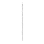 CELINE TRIOMPHE SMALL GOURMETTE BRACELET IN BRASS WITH RHODIUM FINISH